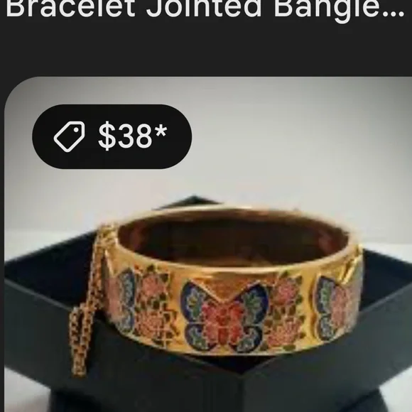 Gorgeous Butterfly Flowers Bracelet with Multicolor Accents - Picture 8 of 8